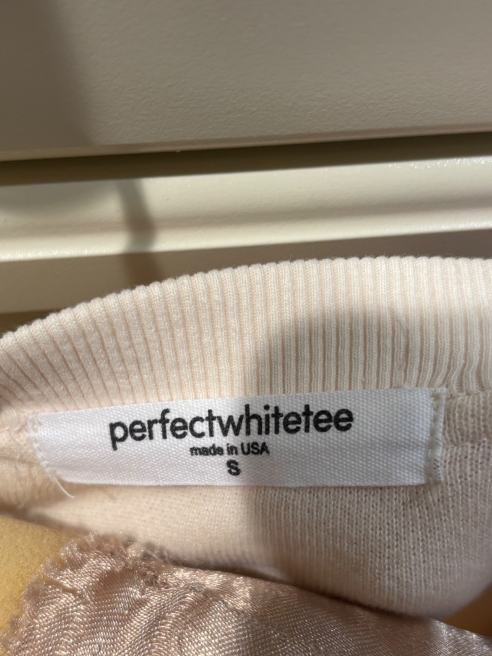 Perfectwhitetee brand ZIGGY Sweatshirt New Size Small Cream - Picture 3 of 3